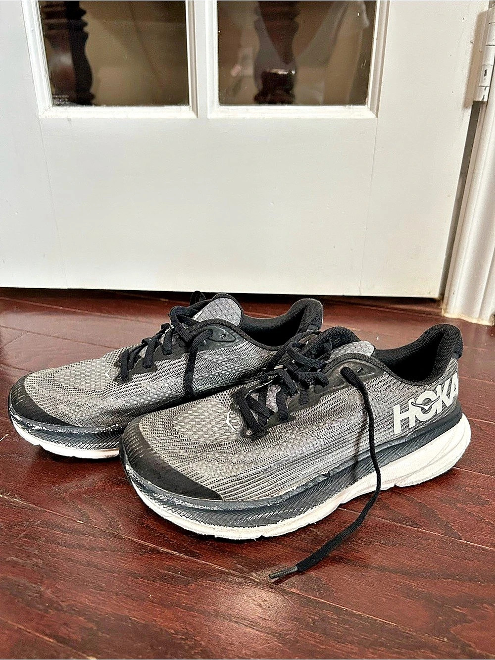 Hoka Clifton 9 Women's Athletic Shoes Black & Gray US 7